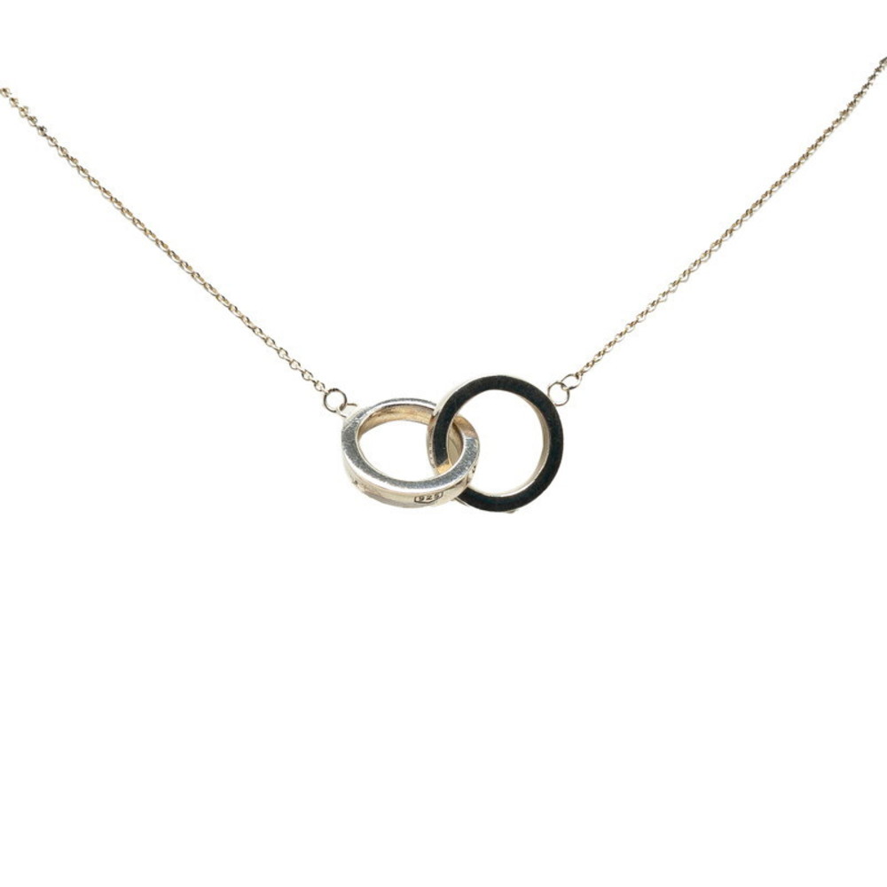 Tiffany Necklace Interlocking Circle Pendant Small Sterling Silver